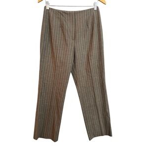 Piazza Sempione Sophia Pinstripe Wool Blend Tailored Pants Made in Italy 8? READ